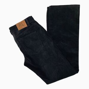 Vintage 90's Ralph Lauren Sport‎ Pants Women 6 Black Corduroy Straight Leg